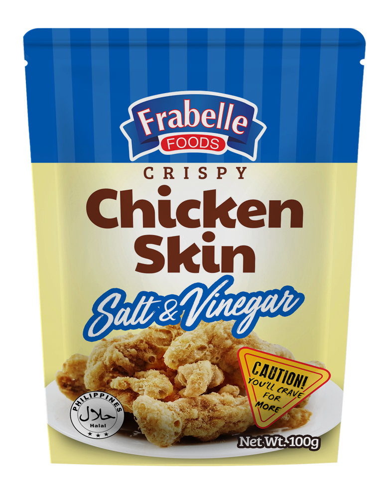 Frabelle Foods Crispy Chicken Skin Salt & Vinegar 100g Frabelle Group of Companies